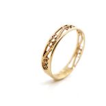 9ct gold filigree ring