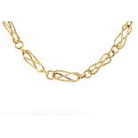 18ct yellow gold fancy link bracelet