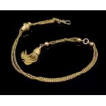 Victorian 18ct yellow gold fob chain
