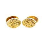 Heavy yellow gold cufflinks