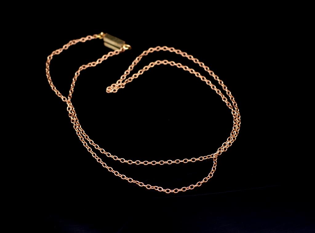 Rose 9ct gold fine chain - Image 2 of 4