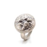 Scandinavian Modernist silver ring