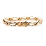 Antique Australian 9ct rose gold bracelet