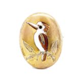 Australian enamel kookaburra brooch