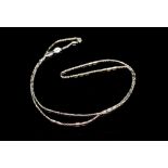 18ct white gold chain necklace