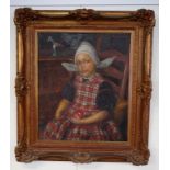 Dutch school, seated girl