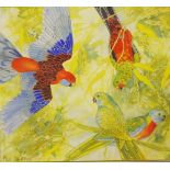 Prue Andrews (1956- ) 'Birds of the Bush'