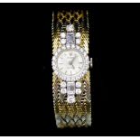 Rolex, diamond and 18ct two tone watch