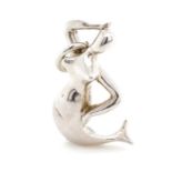 Georg Jensen sterling silver mermaid charm