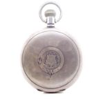 George V sterling silver fob watch