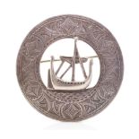 Scottish provincial silver Viking brooch