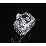 Harley Davidson silver ring