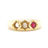 Victorian 18ct yellow gold ring