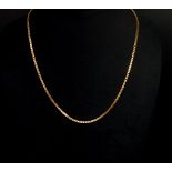 9ct yellow gold box chain necklace