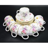 Eight Royal Crown Derby coffee cups & saucers