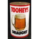 One large Tooheys tin money box