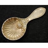 Victorian sterling silver caddy spoon