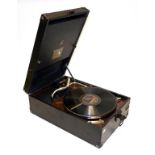 Vintage HMV portable gramophone