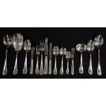 Extensive suite Christofle 'Malmaison' cutlery