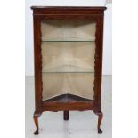 Queen Anne style corner cabinet