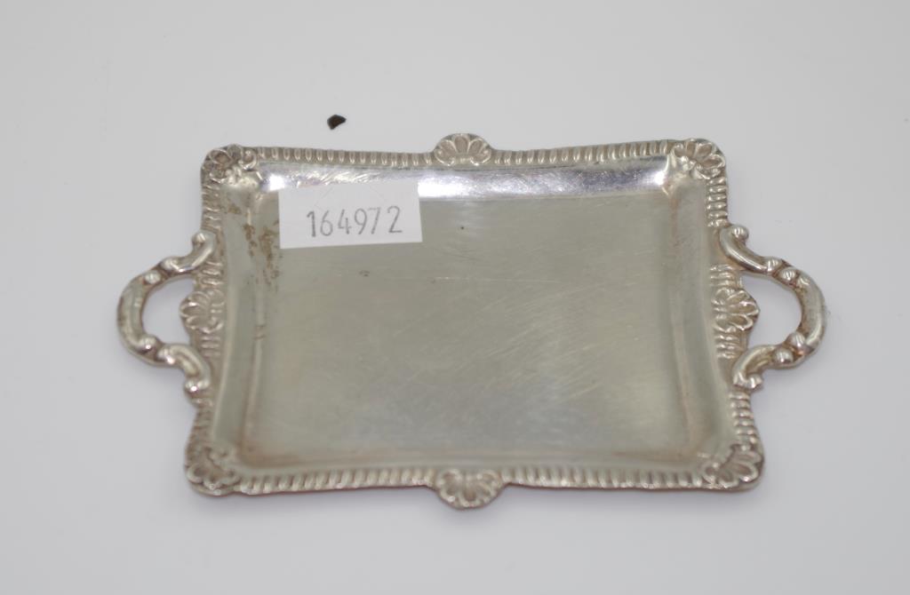 Sterling silver miniature dolls house serving tray