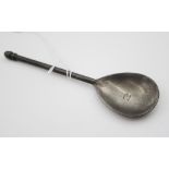 James II style pewter commemorative spoon