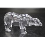 Villeroy & Boch glass bear figure