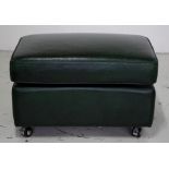 Moran leather ottoman