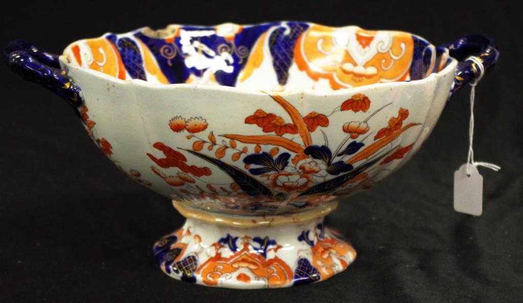 Large Antique Mason's Ironstone Imari bowl