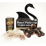 Collection of Swan lager advertsing souvenirs