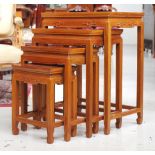 Chinese hardwood nest of tables