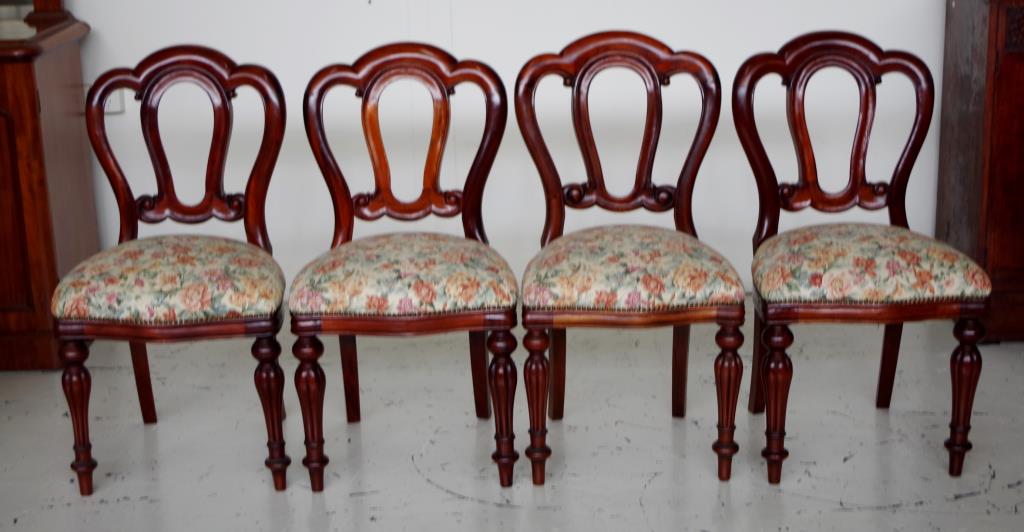 Set of 10 Admiralty back mahogany chairs - Image 5 of 6