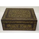 19th century boulle inlaid box