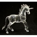 Swarovski crystal unicorn figurine