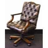 Gainsborough leather desk chair