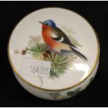 Royal Worcester handpainted lidded trinket box