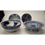 Collection of four various Chinese serving bowls