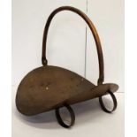 Copper wood carrying basket