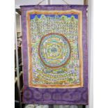 Hand painted Tibetan Buddhist thangka