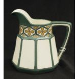 Art Nouveau Mettlach Germany ceramic milk jug