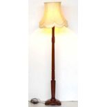 Vintage cedar standard lamp