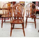 Set of 4 English country style chairs