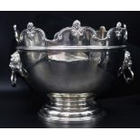 Late Victorian silver "Monteith" bowl