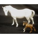 Beswick standing grey horse figure