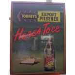 Large framed Toohey Export Pilsner poster