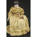 Victorian Charlotte head porcelain doll