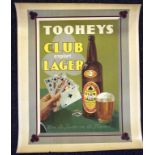 Advertising poster Tooheys club export Lager