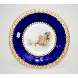 Mid Victorian hand painted plate