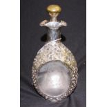 Chinese encased silver plate spirit decanter