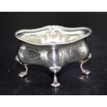 Edward VII sterling silver open salt